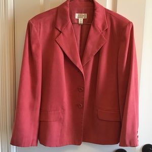Talbots 16 Women’s Petite Faux Suede Jacket